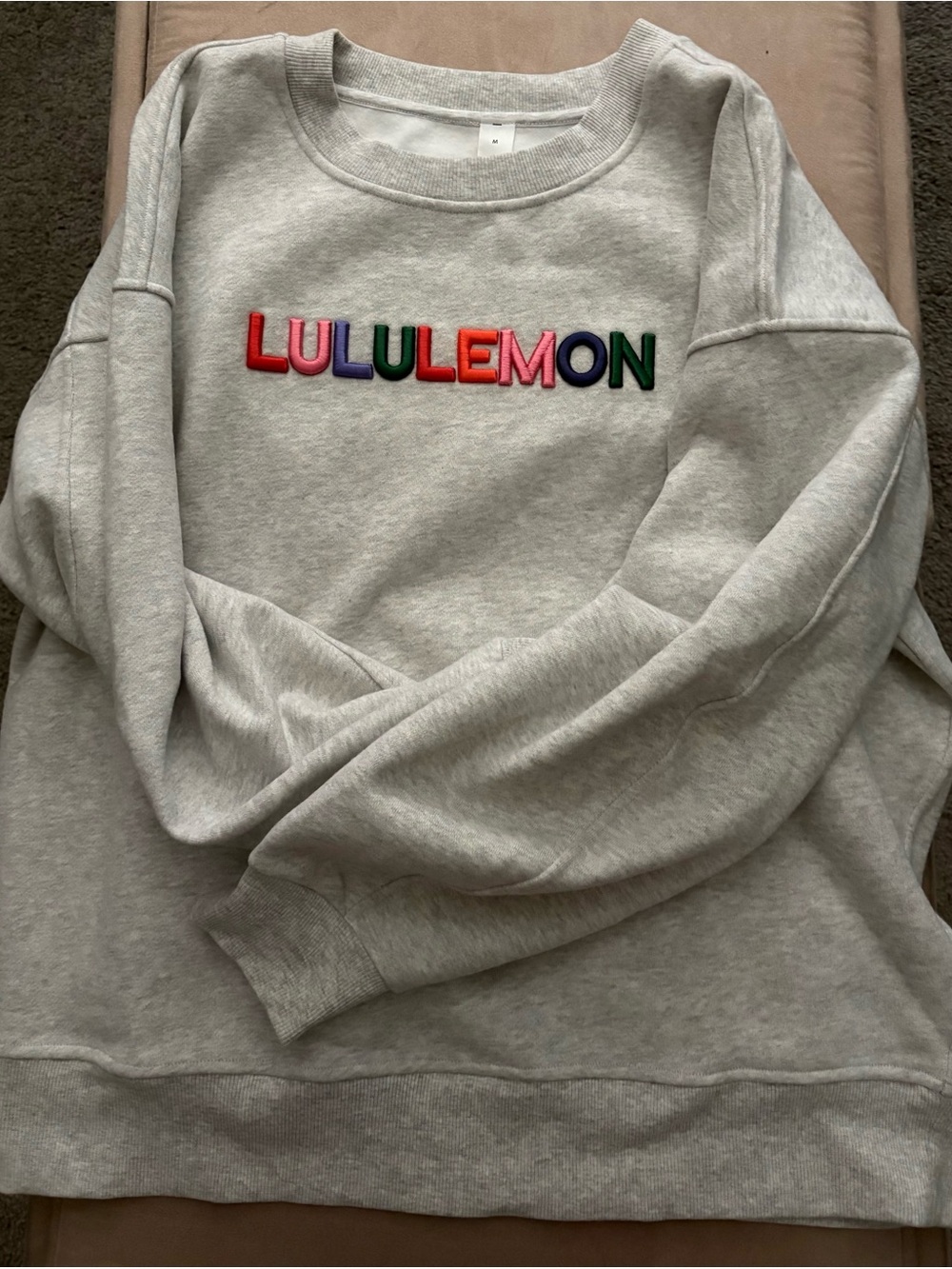 Lululemon Oversized Wordmark Scuba Crewneck